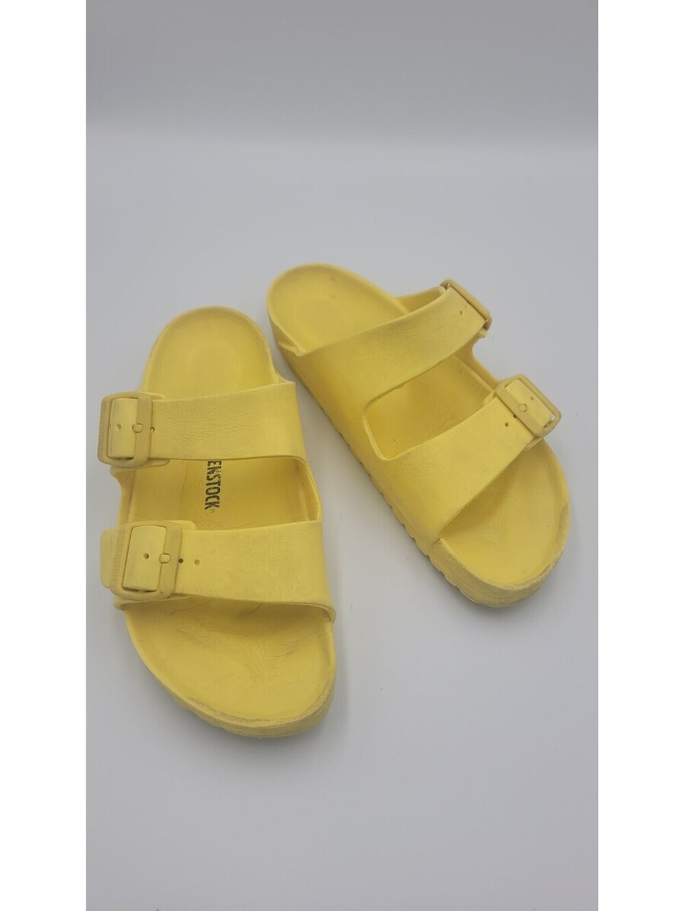 Yellow Birkenstock EVA Two-Strap Slide Sandals Size 37 (Est)